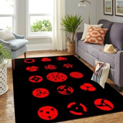 Mangekyo Sharingan Eyes Carpet Floor Area Rug