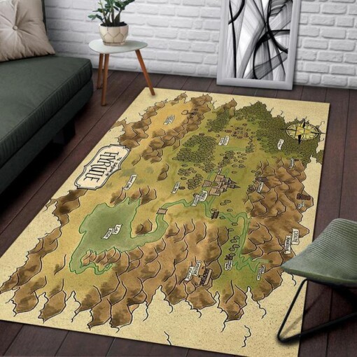 Map Of Hyrule The Era Of Light And Dark Area Rug