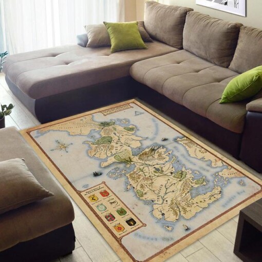 Map Of Westeros Game Of Thrones Area Rug