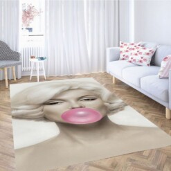 Marilyn Monroe Living Room Modern Carpet Rug