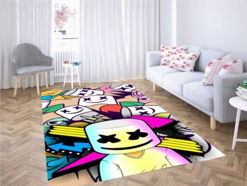 Marshmallow Dj Wallpaper Carpet Rug