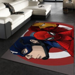 Marvel Civil War Rug  Custom Size And Printing