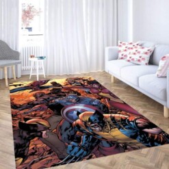 Marvel Comic War Carpet Rug