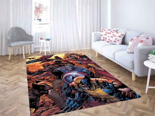 Marvel Comic War Living Room Modern Carpet Rug