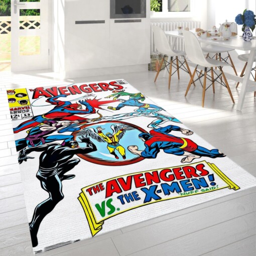 Marvel Comics Avengers Vs The X Men Rug  Custom Size And Printing