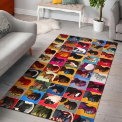 Marvel Comics Collage Head Area Rug