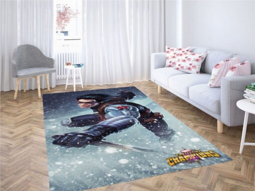 Marvel Comics Living Room Modern Carpet Rug