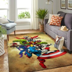 Marvel Superhero Avengers Rug  Custom Size And Printing