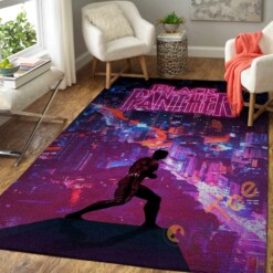 Marvel Superhero Black Panther Area Rug