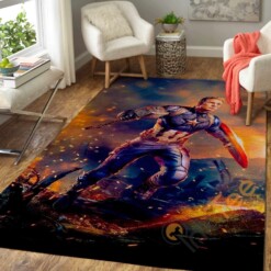 Marvel Superhero Captain America Area Rug