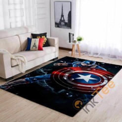 Marvel Superhero Captain America Area Rug