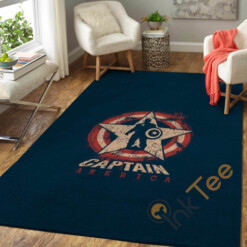 Marvel Superhero Captain America Area Rug