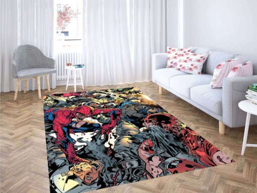 Marvel Superhero War Carpet Rug