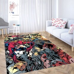 Marvel Superhero War Living Room Modern Carpet Rug