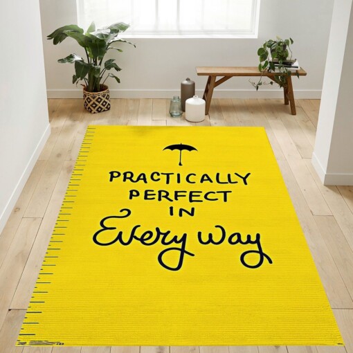 Mary Poppins Practically Perfect Rug  Custom Size And Printing