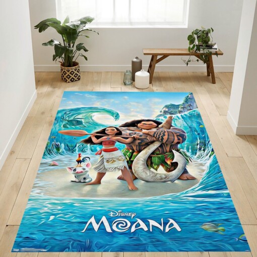 Maui Disney Rug  Custom Size And Printing