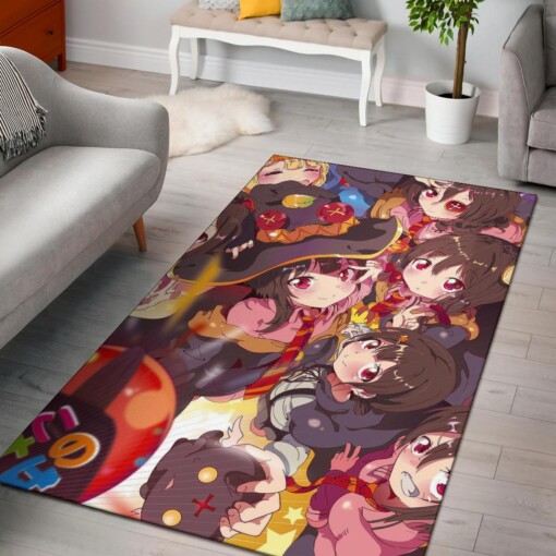 Megumin Konosubarashi Collage Area Rug