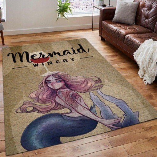 Mermaid And Wine Stay With Me Rug
