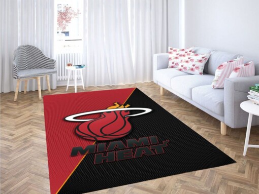 Miami Heat Wallpaper Living Room Modern Carpet Rug