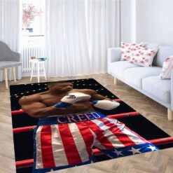 Michael B Jordan Creed Living Room Modern Carpet Rug