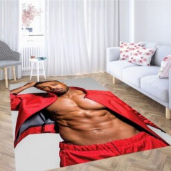 Michael B Jordan Living Room Modern Carpet Rug