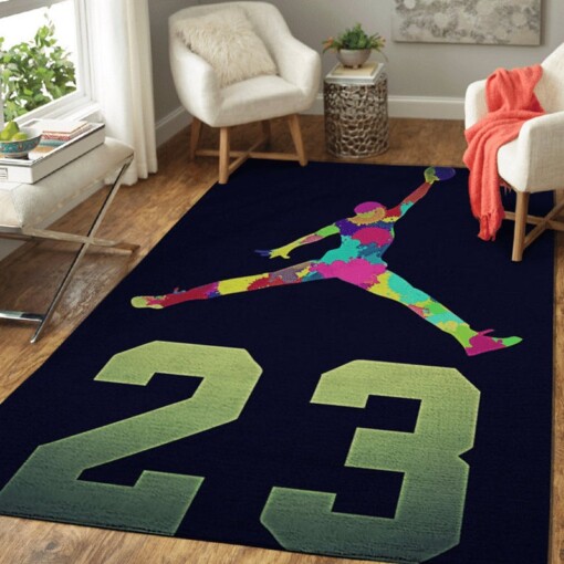 Michael Jordan 23 Living Room Rug