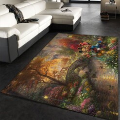 Mickey And Minie Rug  Custom Size And Printing