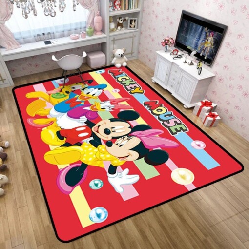 Mickey Disney Mouse Friends Lovers Decorative Floor Rug