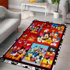 Mickey Disney Mouse Friends Decorative Floor Rug