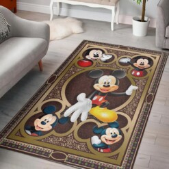 Mickey Disney Mouse Love Decorative Floor Rug