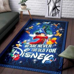 Mickey Disney Mouse Love Decorative Floor Rug