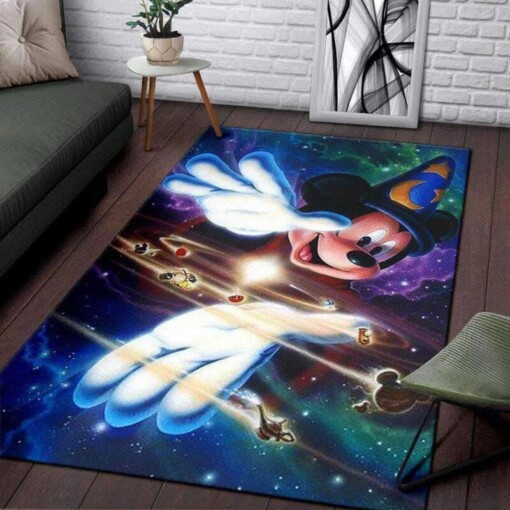 Mickey Disney Mouse Love Decorative Floor Rug