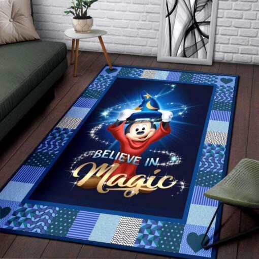 Mickey Disney Mouse Love Decorative Floor Rug