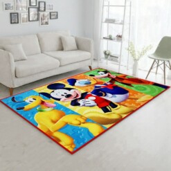 Mickey Disney Rug  Custom Size And Printing