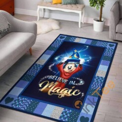 Mickey Fantasia Mouse Carpet Disney Castle Living Room Bedroom Gift For Lover Rug