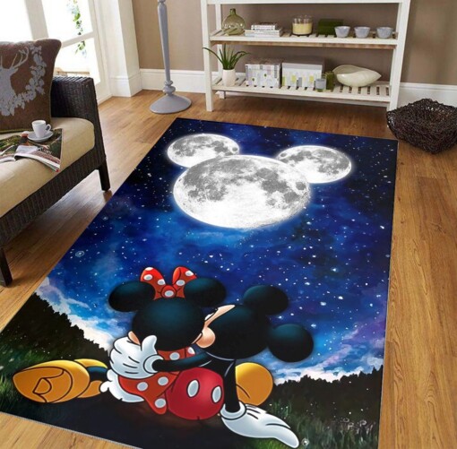 Mickey Minnie Disney Love Mouse Decorative Floor Rug