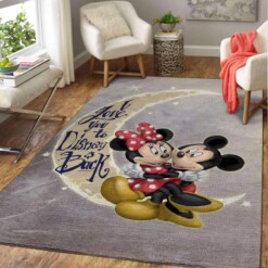 Mickey Minnie Disney Love Mouse Decorative Floor Rug