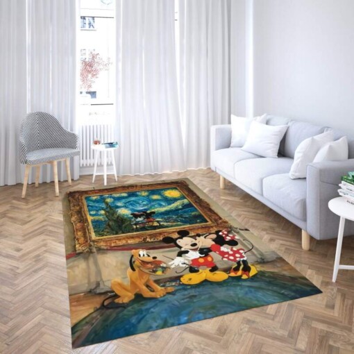 Mickey Minnie Disney Mouse Decorative Floor Rug