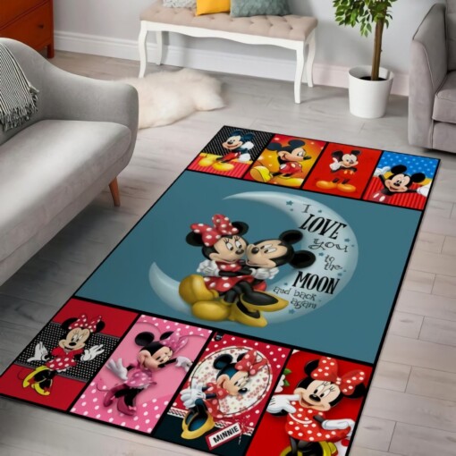 Mickey Minnie Disney Mouse Decorative Floor Rug