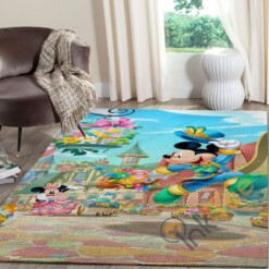 Mickey Mouse And Minnie Mouse Rug