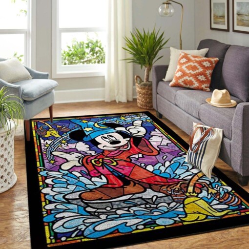 Mickey Mouse And Pluto Area Rug