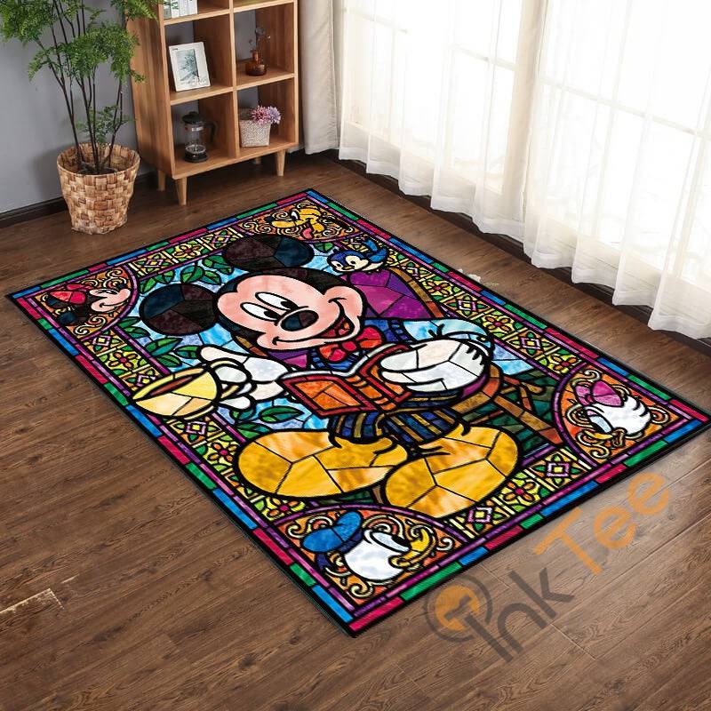 Mickey Mouse Carpet Bedroom Disney Lover Comfortable Soft Gift For Family Rug