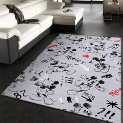 Mickey Mouse Cartoons Rug  Custom Size And Printing