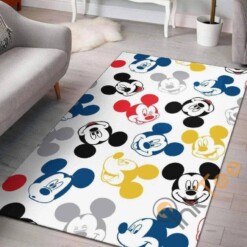 Mickey Mouse Color Disney Coloring World Rectangular Gift For Lovers Rug