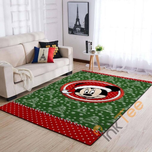 Mickey Mouse Disney Coloring World Rectangular Christmas Gift Rug