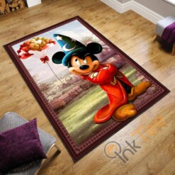 Mickey Mouse Fantasia 3d Disney Character Home Decoration Gift For Lover Rug