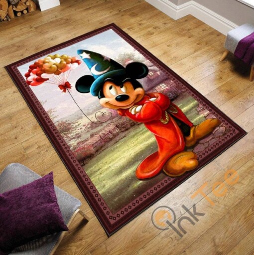 Mickey Mouse Fantasia 3d Disney Character Home Decoration Gift For Lover Rug