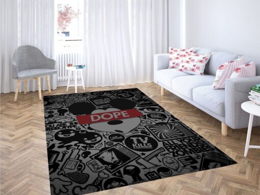 Mickey Mouse Hype Living Room Modern Carpet Rug
