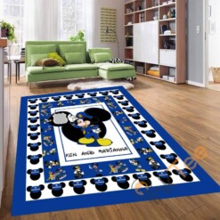 Mickey Mouse Ken And Marianna Personalized Carpet Bedroom Disney Lover Rug