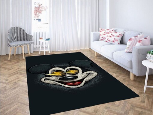Mickey Mouse Lowbrow Living Room Modern Carpet Rug